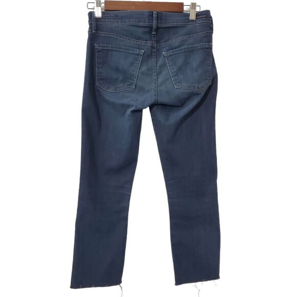 Citizens Of Humanity Ava Capri Jeans Size 26 Low Rise Straight Stretch Raw Hem - Picture 4 of 12